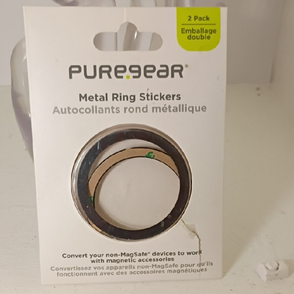 Puregear Metal Ring Stickers - Silver